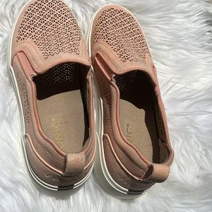 NWOT Kimmie Perforated Suede Slip-On Sneakers. Sz 7